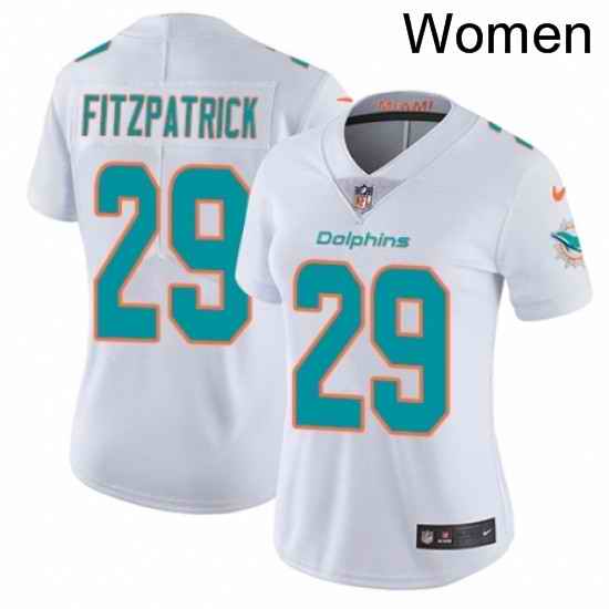Womens Nike Miami Dolphins 29 Minkah Fitzpatrick White Vapor Untouchable Limited Player NFL Jersey